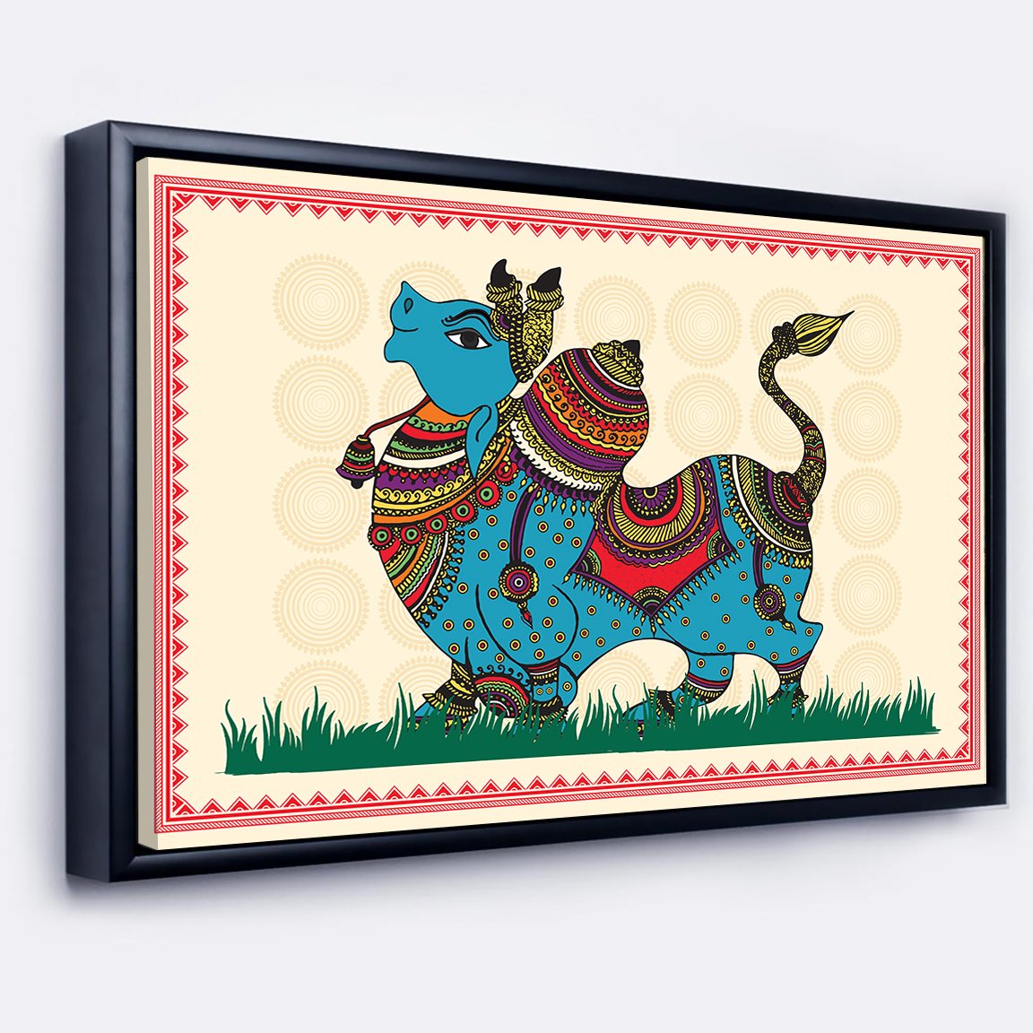 Classic Nandi Mata Premium Canvas Wall Painting decorative masterpiece for home decor